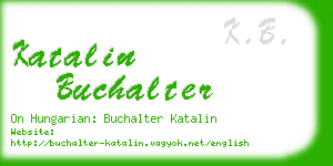 katalin buchalter business card
